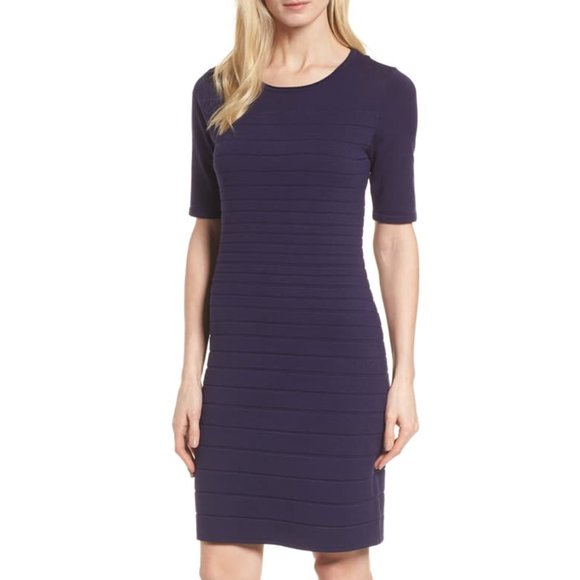 Anne Klein Dresses & Skirts - NWT! Anne Klein Contrast-Stripe Knit Shift Dress